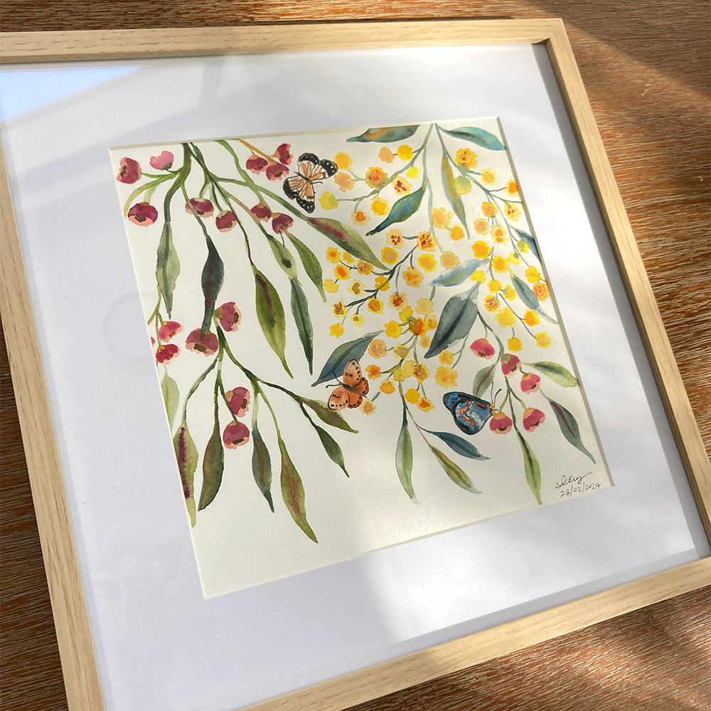 'Butterfly Dance' Original Framed Painting