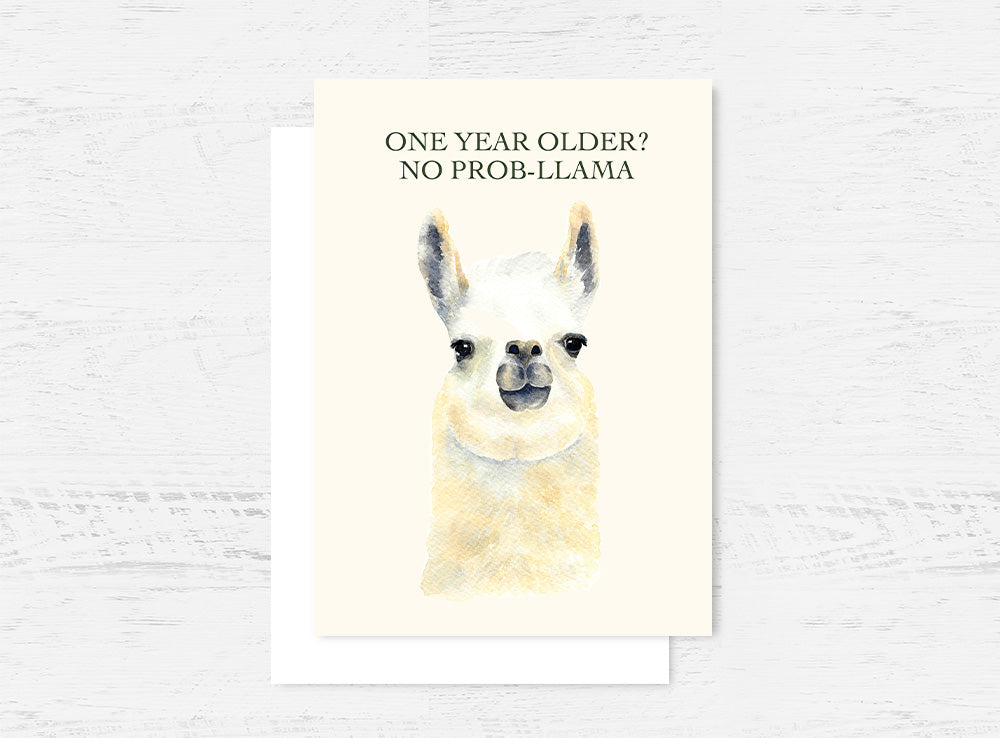 No-Probllama Birthday Card Wholesale (GC-LMB)