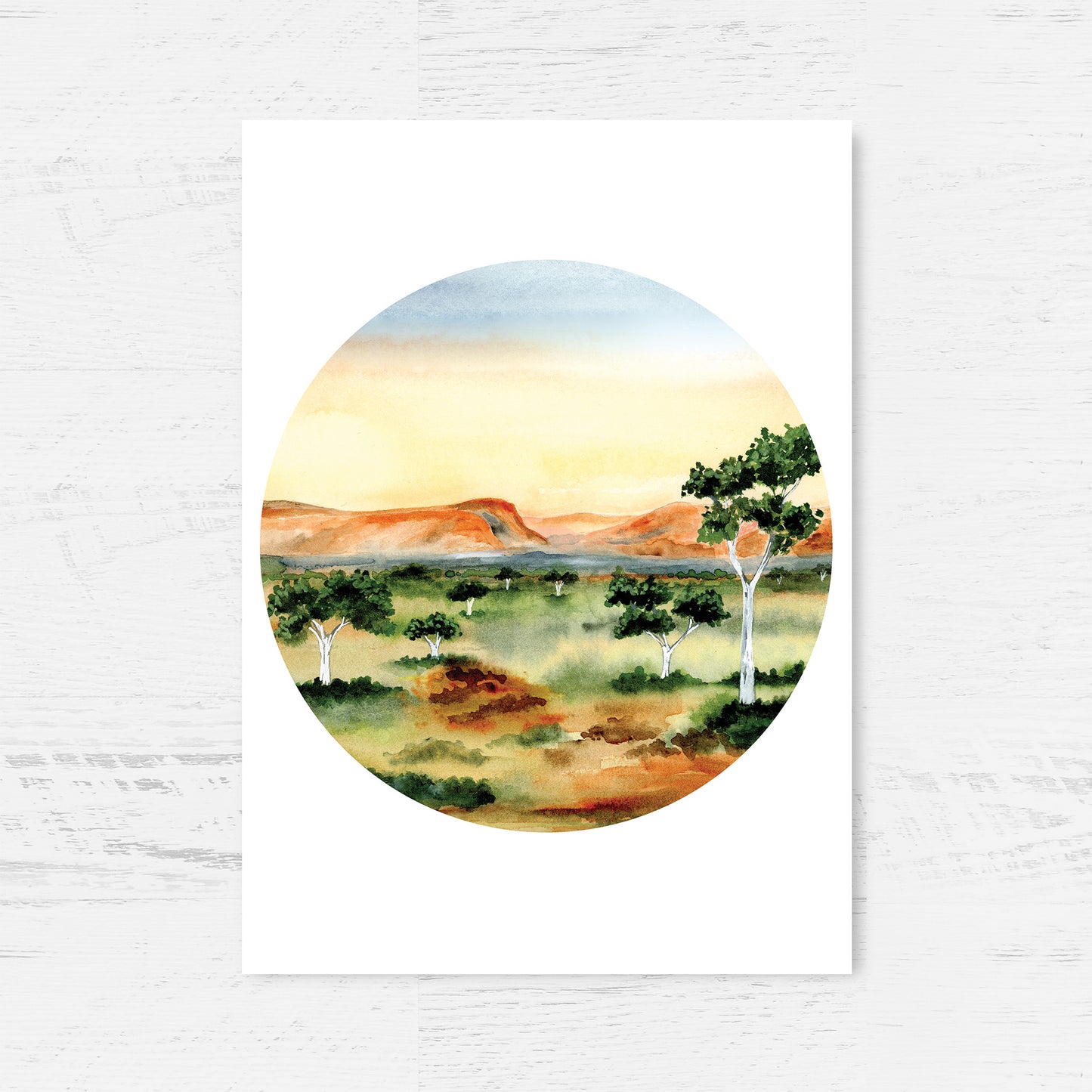 Crimson Solitude Art Print