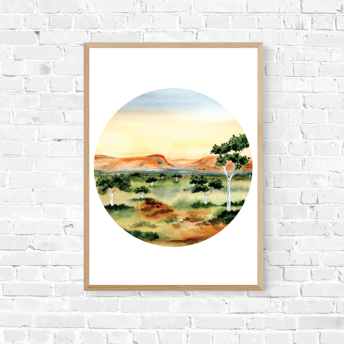 Crimson Solitude Art Print