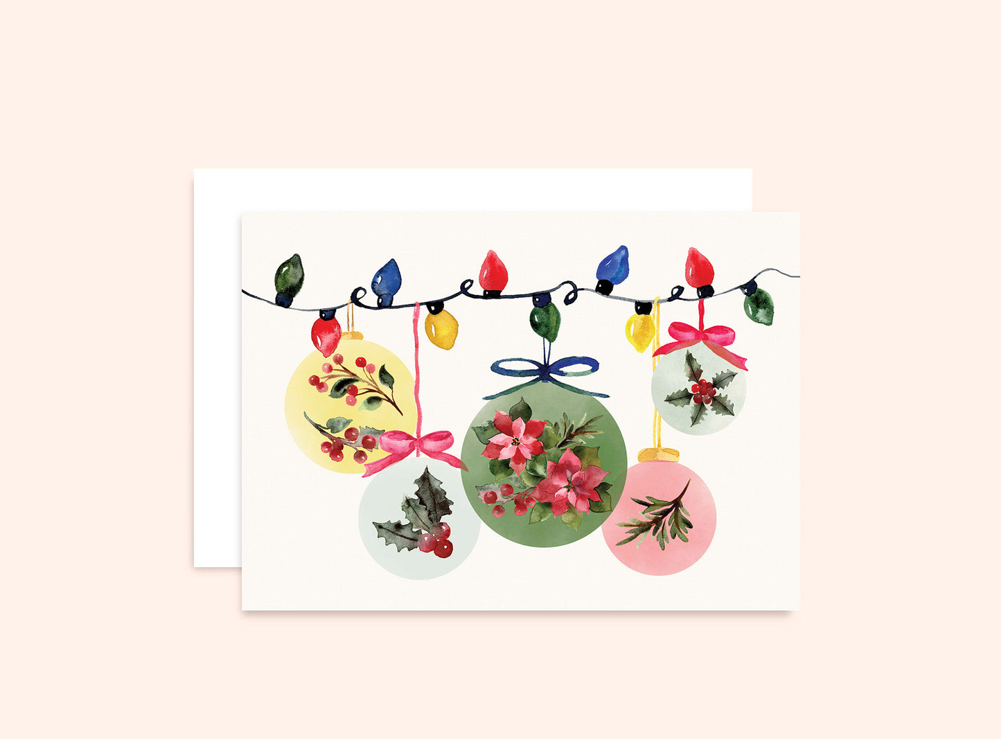 Christmas Baubles Card