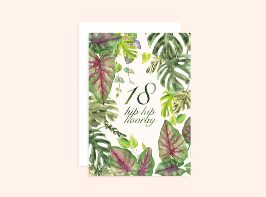 18th Birthday Card Leaves Wholesale