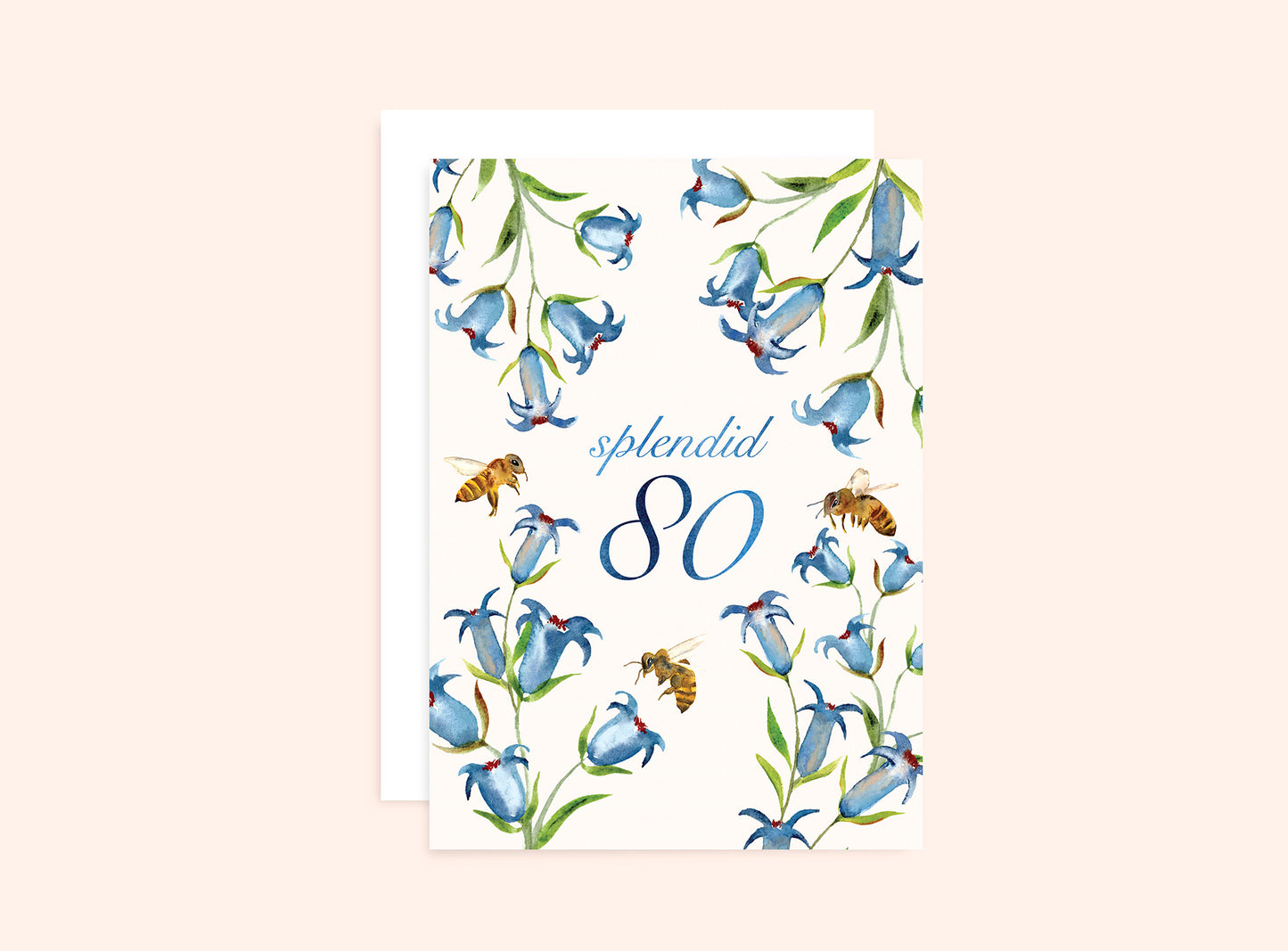 80th Birthday Card Aus Flora