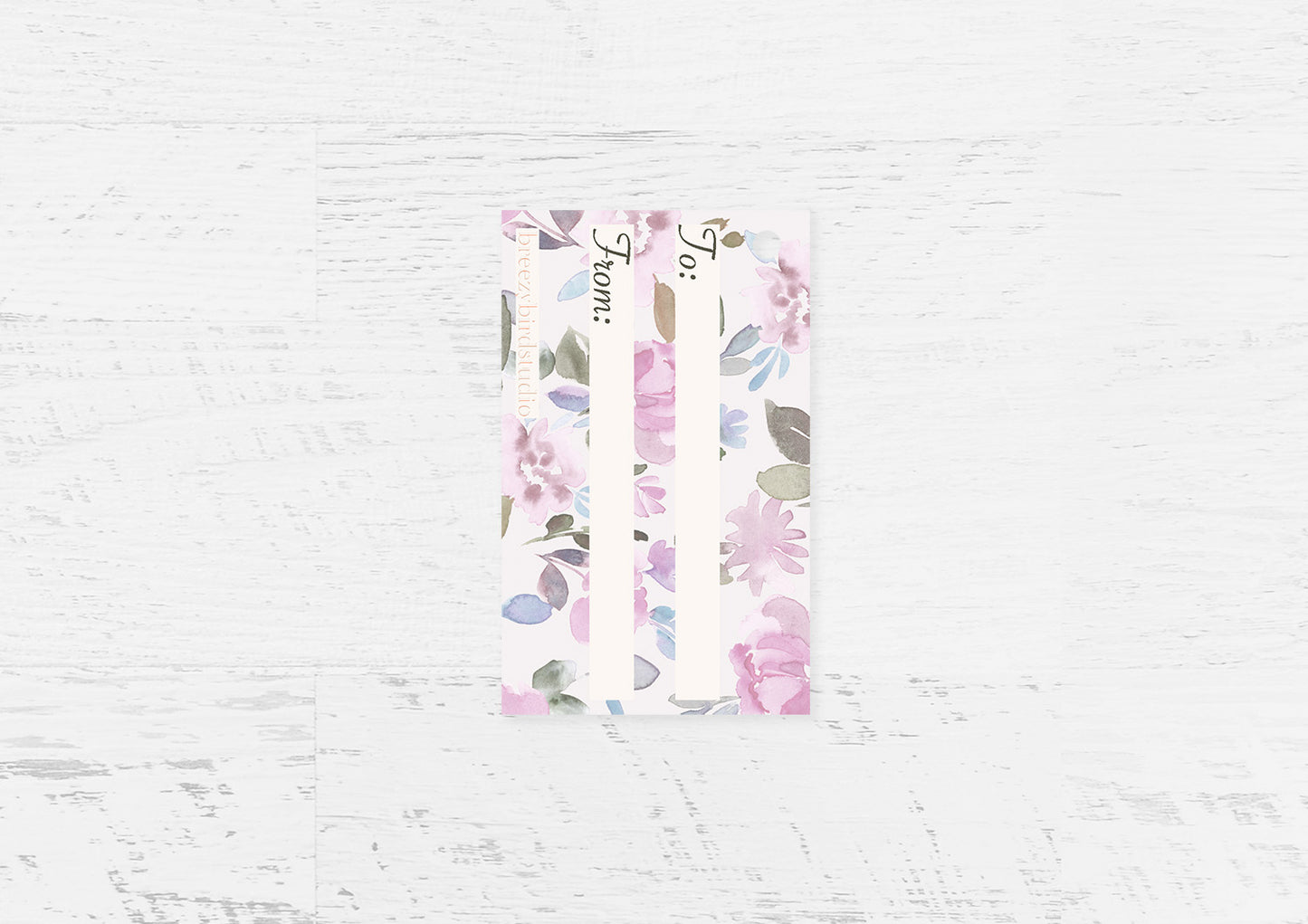 Adele Floral Gift Tag Wholesale (GT-AF)