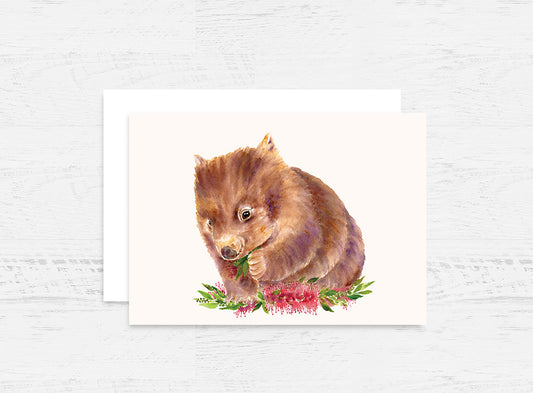 Wombat Greeting Card Wholesale (GC-WB)