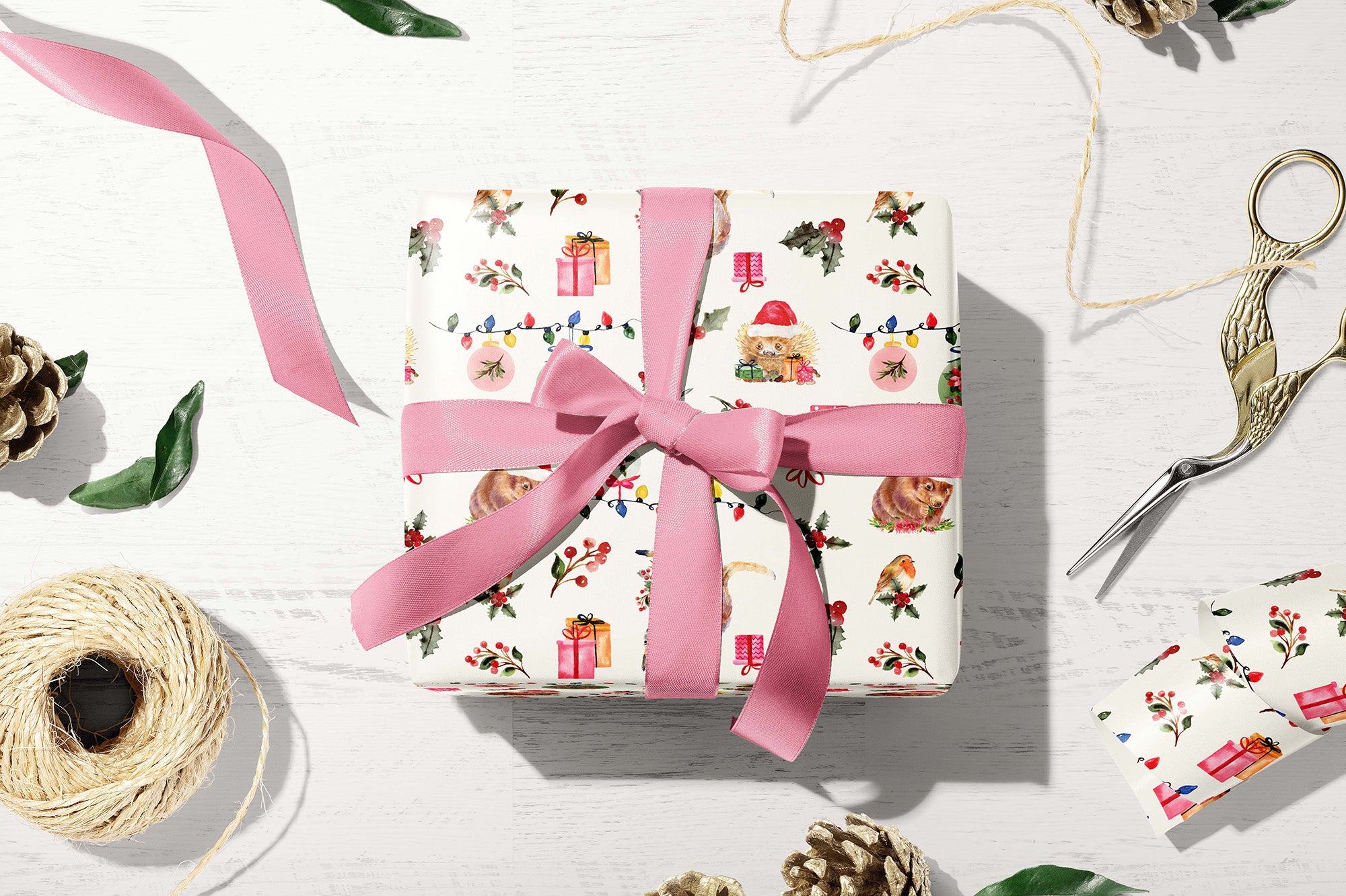 Aussie Wrapping Paper Aussie Christmas Wrapping Paper Set of 3 – Breezy Bird Studio
