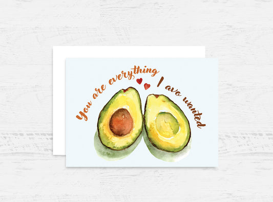 Avocado Love Greeting Card