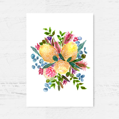 Banksia Bouquet - Limited Edition Art Print