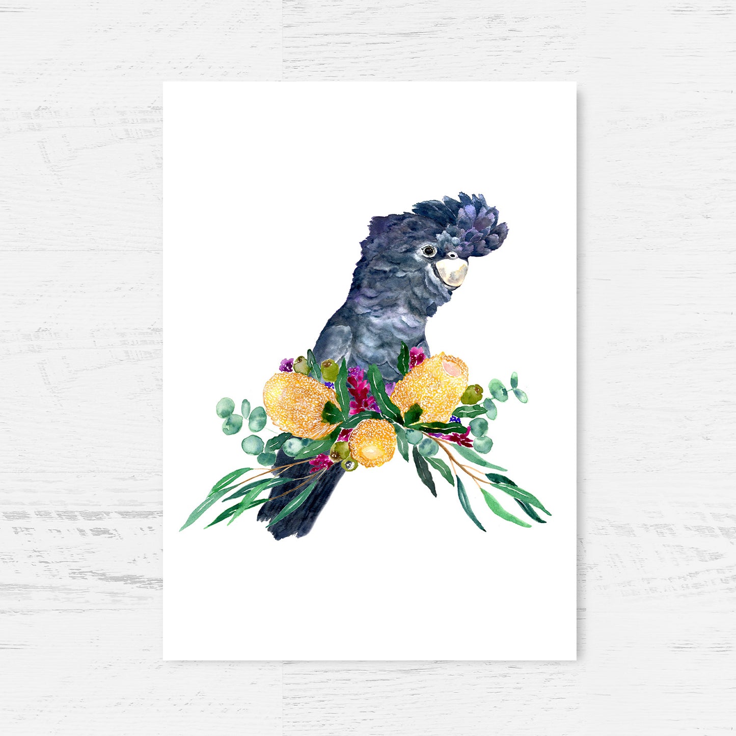 Black Cockatoo Art Print