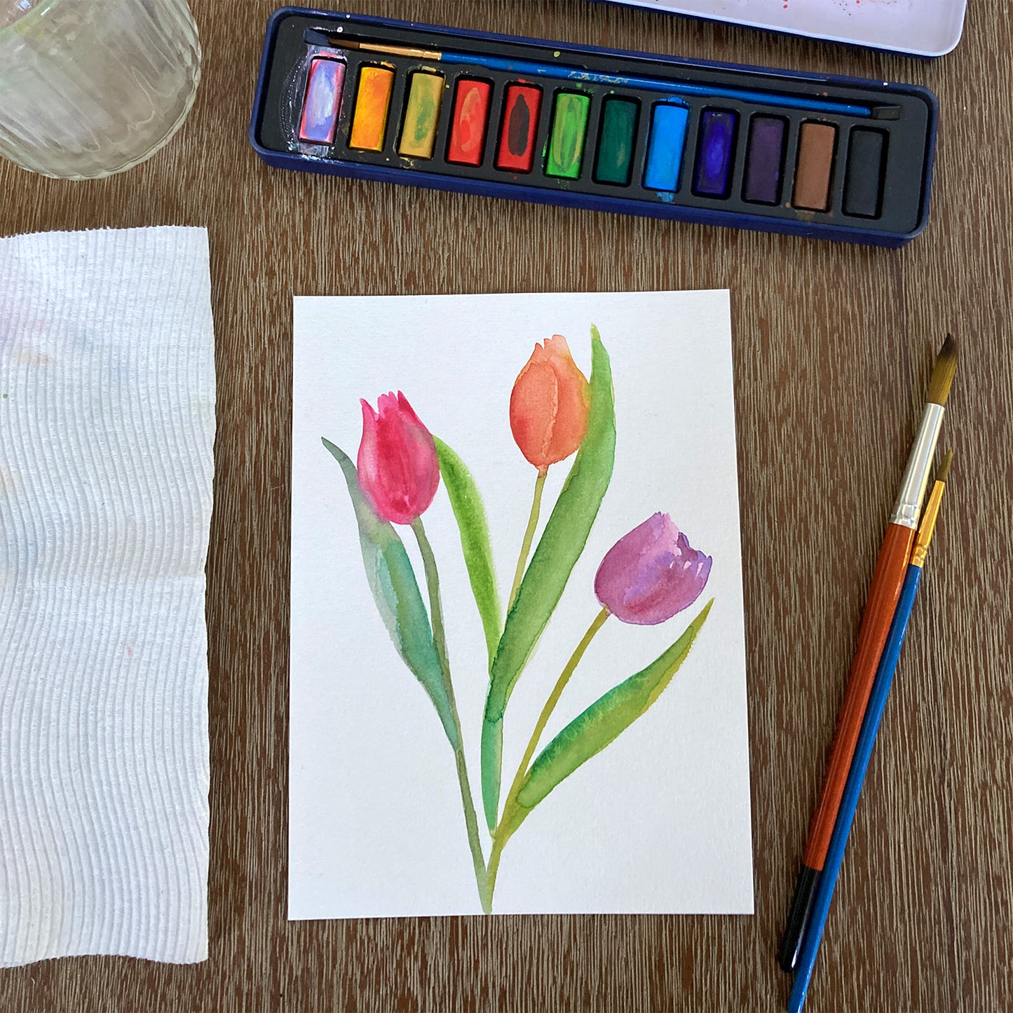 Paint & Unwind 3-Week Watercolour Workshop for Adult Beginners