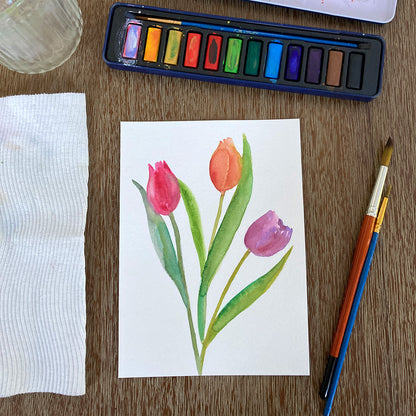 Paint & Unwind 3-Week Watercolour Workshop for Adult Beginners