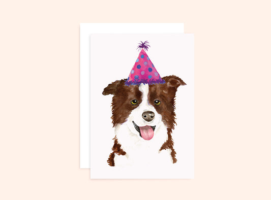 Border Collie Dog Greeting Card Wholesale
