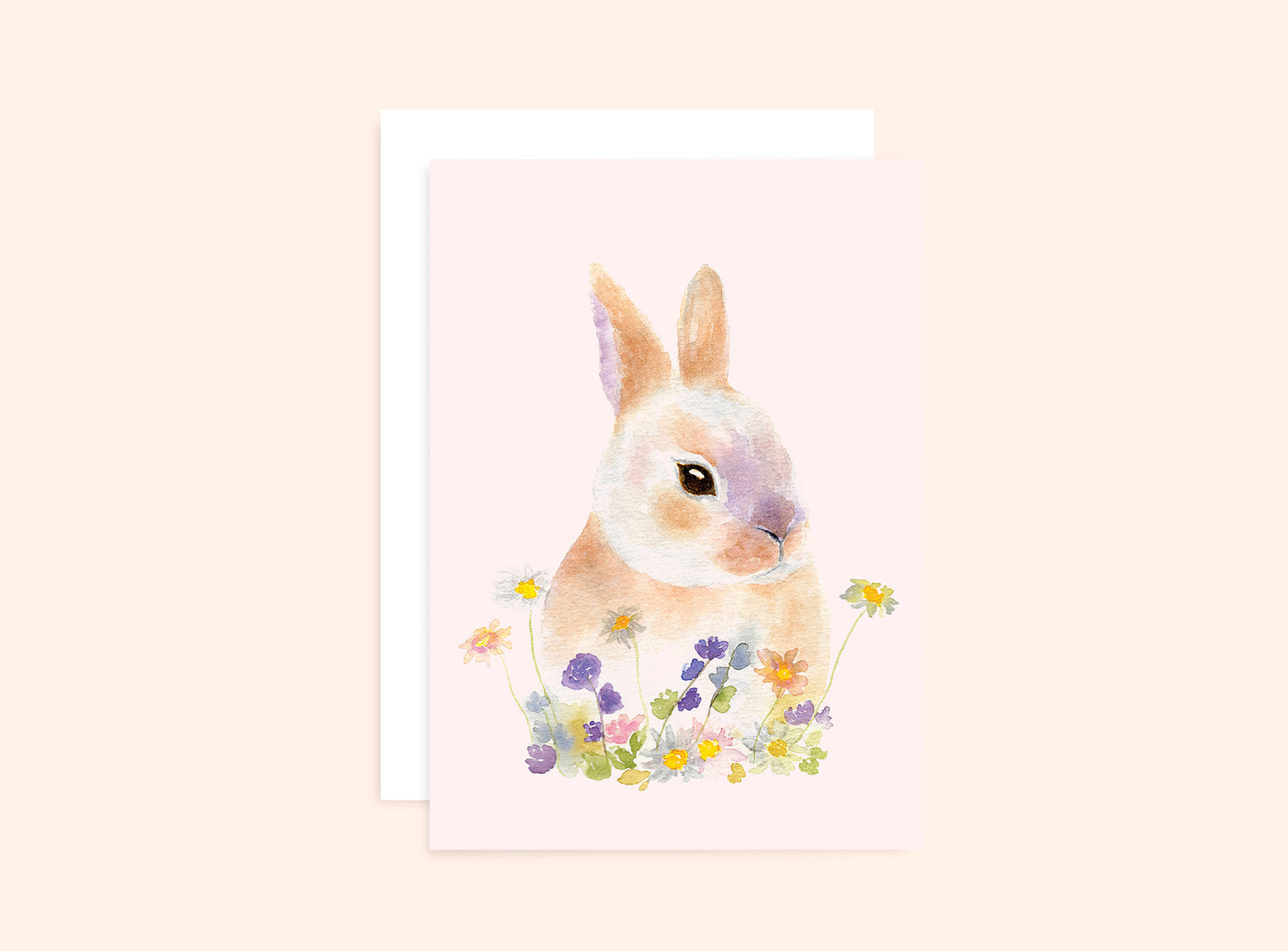 Bunny in Blooms Greeting Card