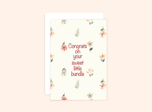 Congratulations Baby Shower Card