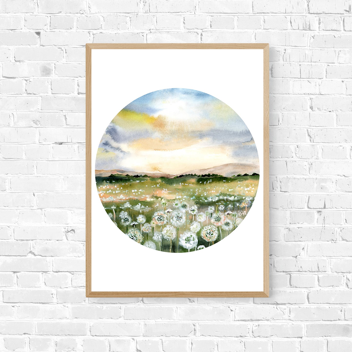 All Seasons Watercolour Landscape - Spring, Summer, Autumn, Winter Art Print Collection