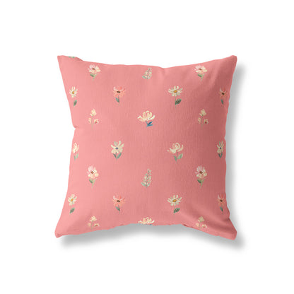 Ditsy Floral 45cm Square Cushion - Cotton Drill Deluxe