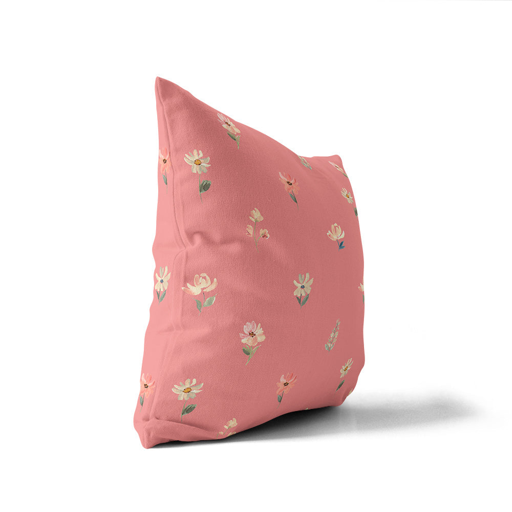 Ditsy Floral 45cm Square Cushion - Cotton Drill Deluxe