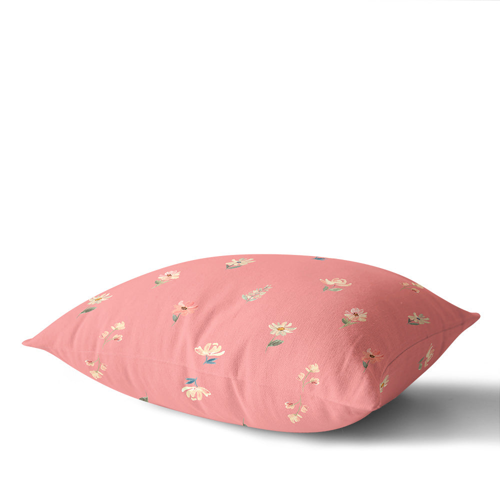 Ditsy Floral 45cm Square Cushion - Cotton Drill Deluxe