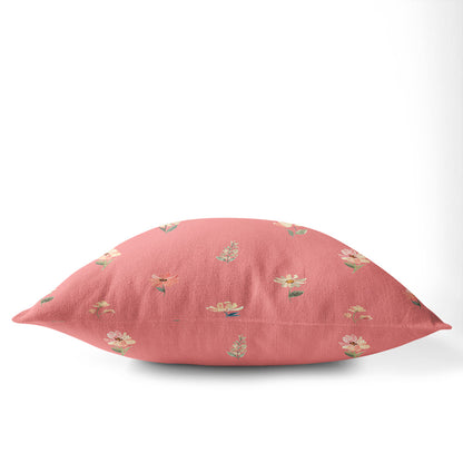 Ditsy Floral 45cm Square Cushion - Cotton Drill Deluxe