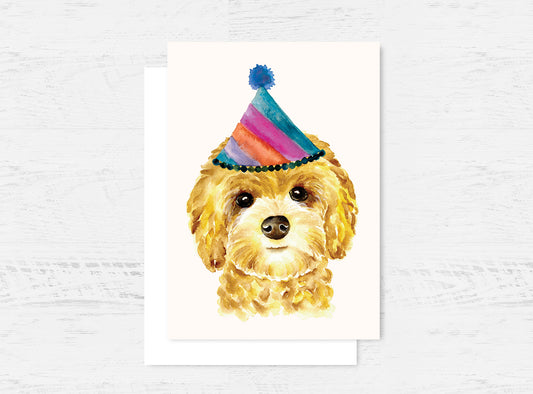 Cavoodle Dog Birthday Card