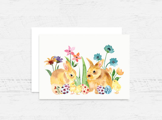 Easter Bunny Greeting Card Wholesale (GC-BNET)