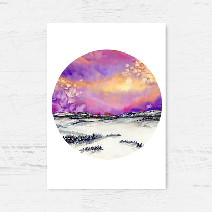 Escape to the Snow Art Print