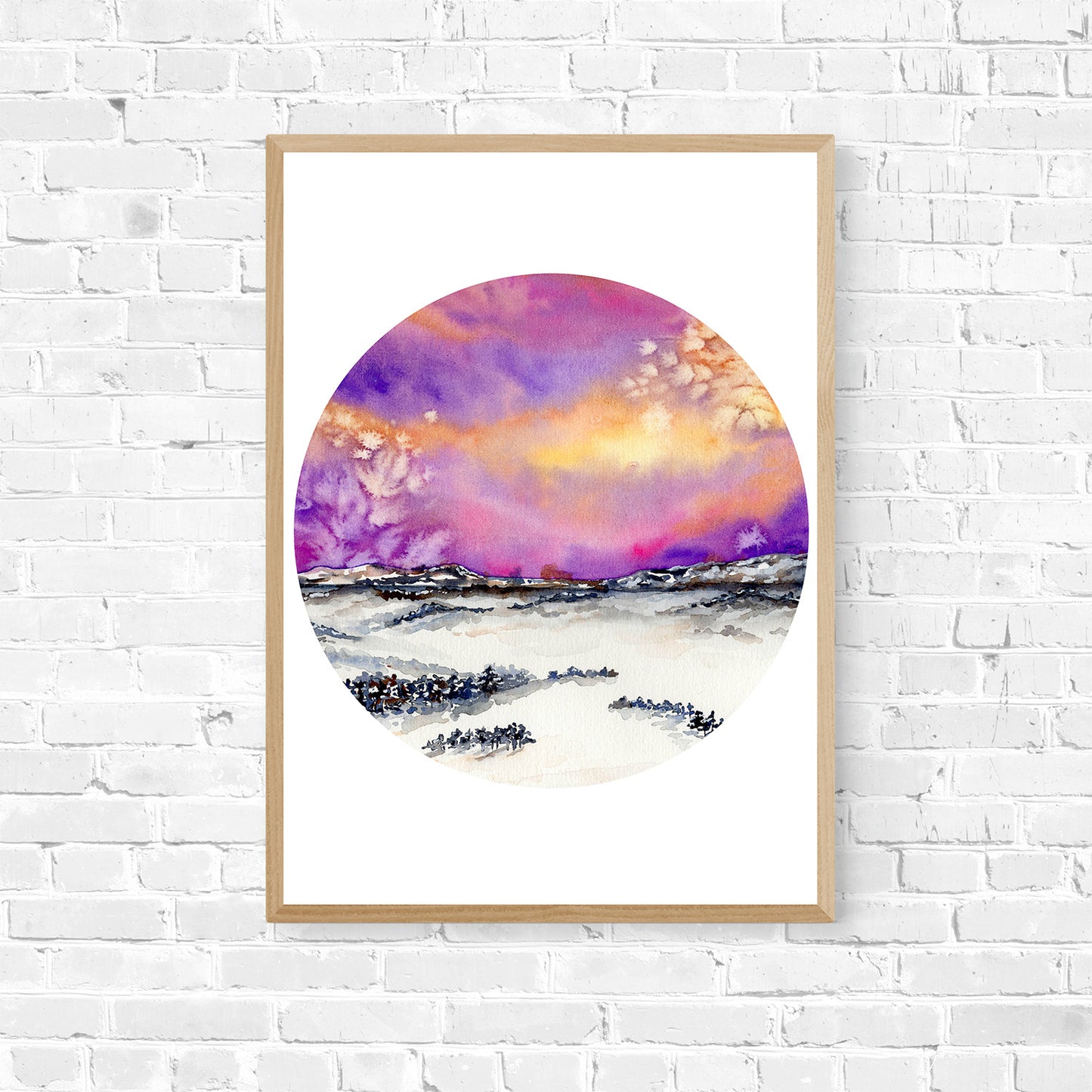 Escape to the Snow Art Print