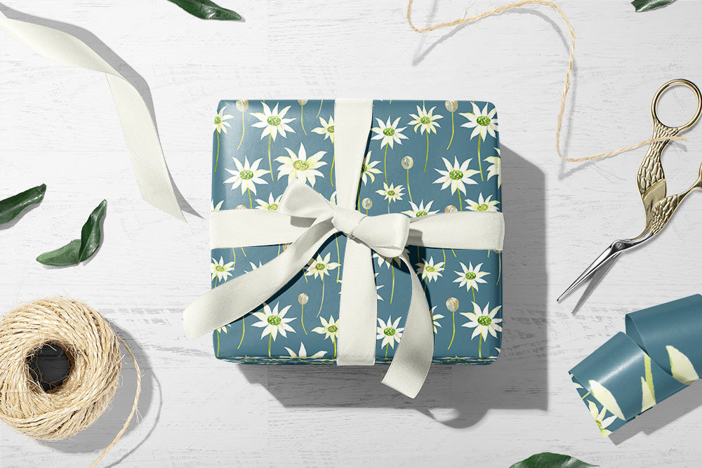 Flannel Flowers Wrapping Paper Wholesale (WP-FF)