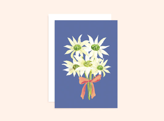 Flannel Flowers Greeting Card Wholesale