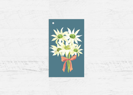 Flannel Flowers Gift Tag Wholesale (GT-FF)