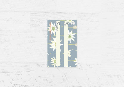 Flannel Flowers Gift Tag Wholesale (GT-FF)