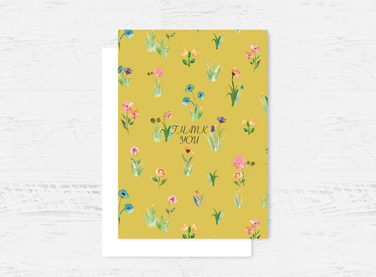 Floral Thank You Card Wholesale (GC-CFTY)