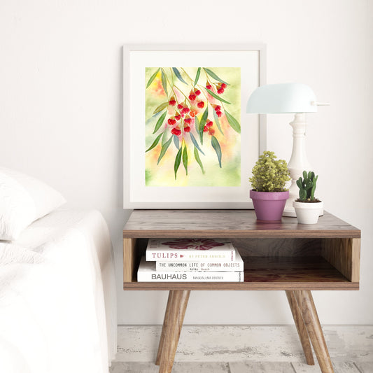 Red Flowering Gum Archival Print Wholesale (APOE-RFG)