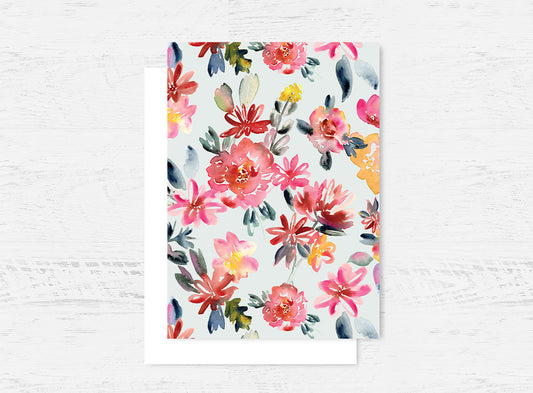 Garden Party Flowers Card