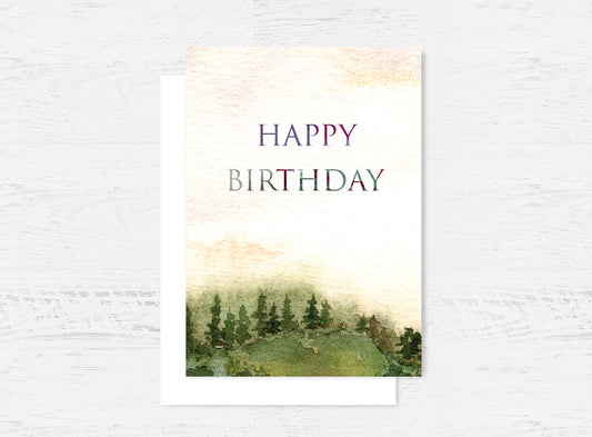 Landscape Happy Birthday Card Wholesale
