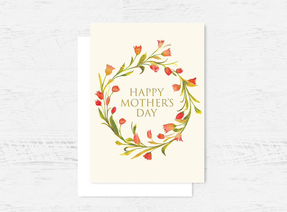 Mother Wreath Card Wholesale (GC-MTDW)