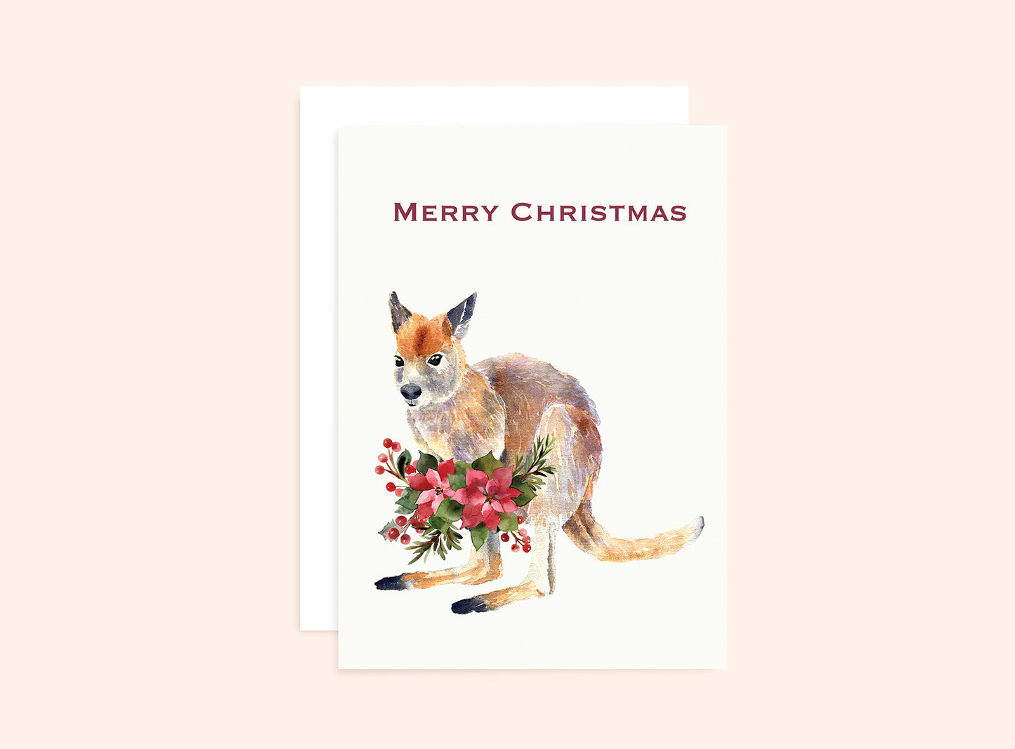 Wallaby Christmas Card