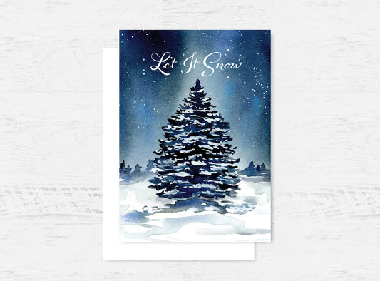 Let It Snow Christmas Card Wholesale (GC-XPOE)