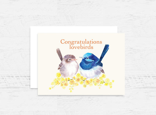 Lovebirds Congratulations Card Wholesale (GC-SFWC)