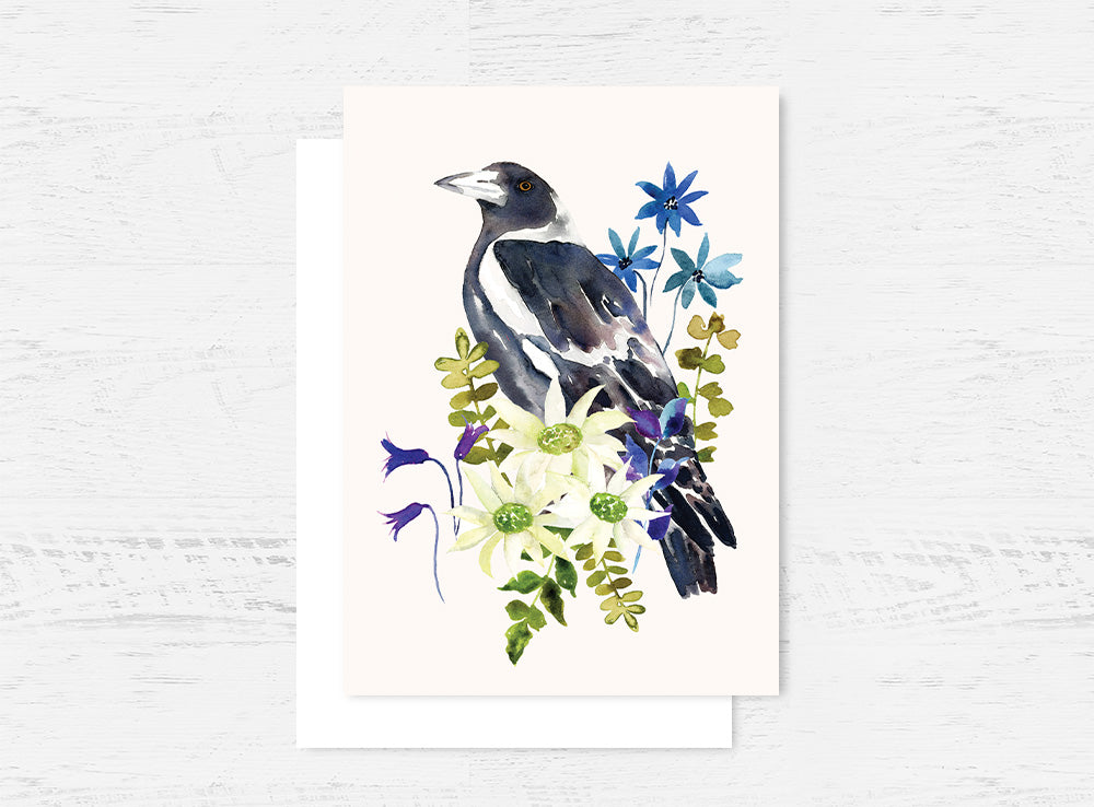 Merry Magpie Greeting Card Wholesale (GC-MP)