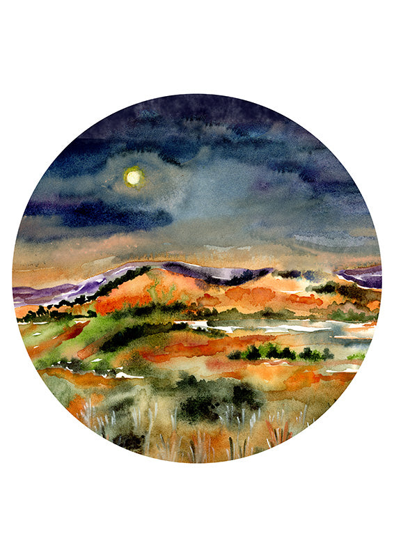 Moonlit Hills - Archival Print Wholesale (APOE-MLH)