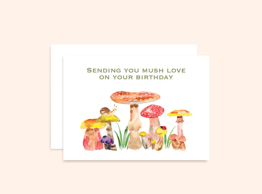 Mushroom Birthday Funny Card