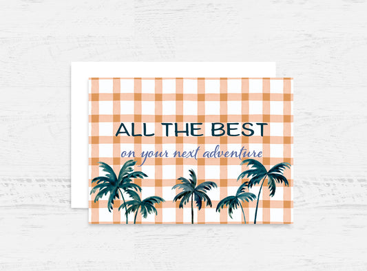 Palm Trees Farewell Card