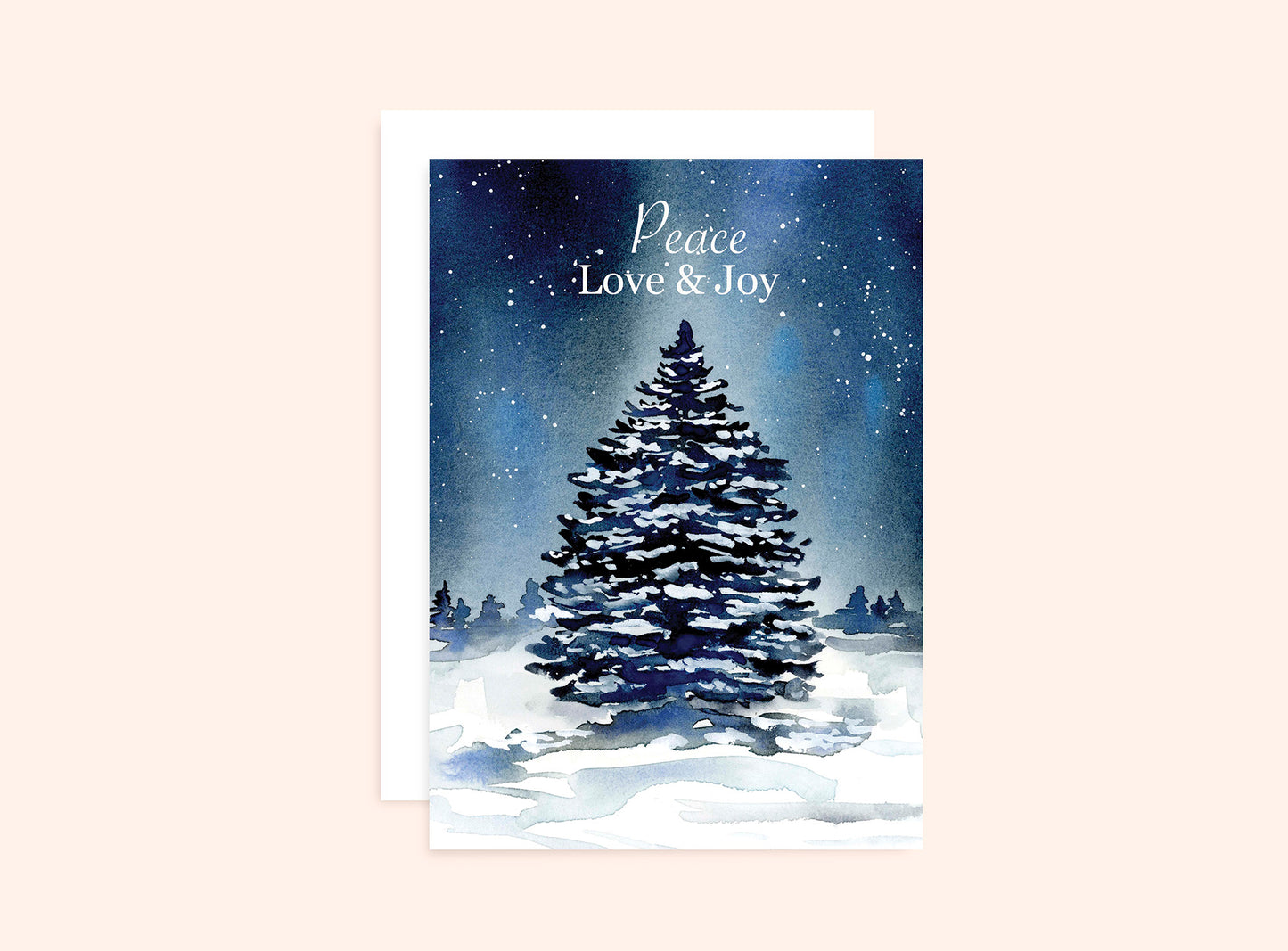 Christmas Card "Peace, Love & Joy"