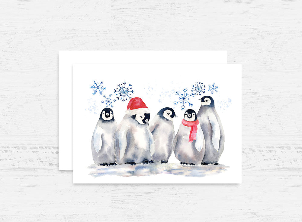 Christmas Penguins Card