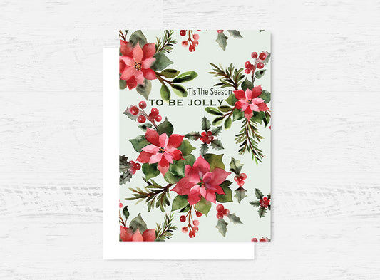 Christmas Poinsettia Card