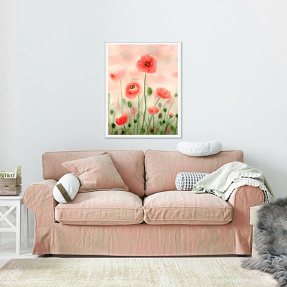 Dreamy Poppy Fields - Limited Edition Archival Print Wholesale (APLE-DPF)