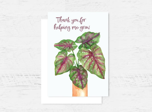 Plants Thank You Card