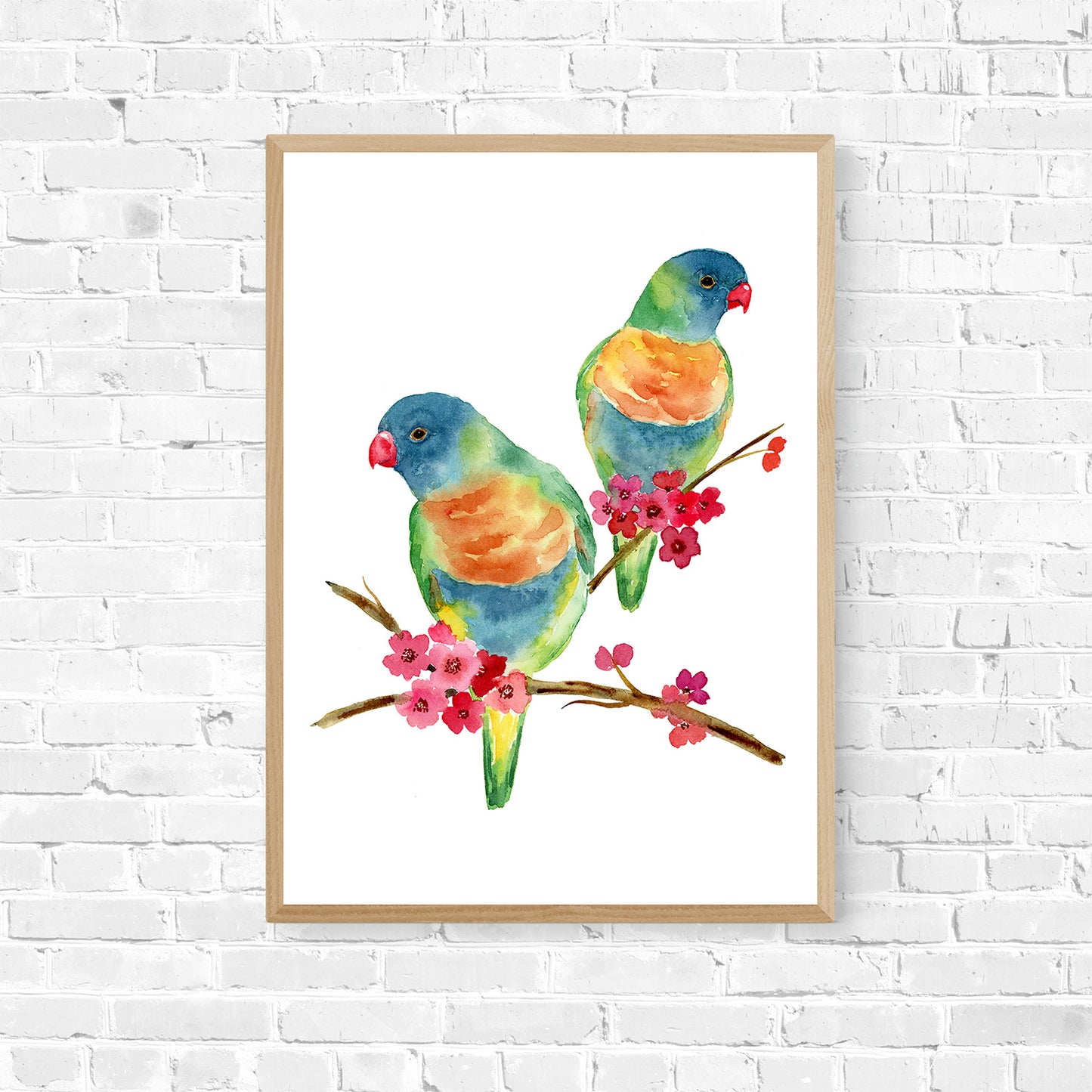 Colourful Duet Art Print