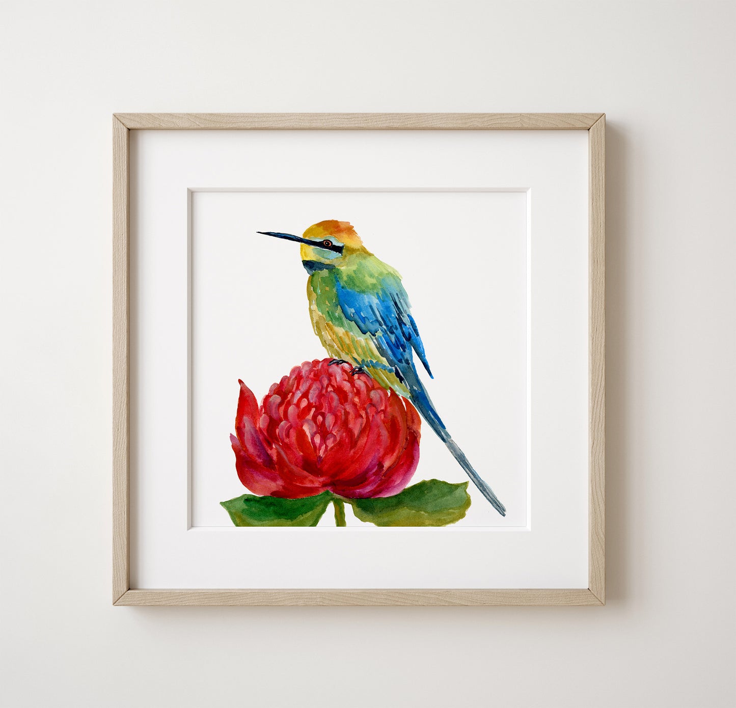 'Whispers on Waratah' Original Framed Painting